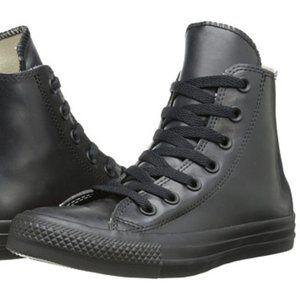 Converse Chuck Taylor high tops rubber black size 6.5